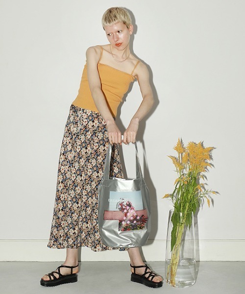 Casselini（キャセリーニ）の「コラージュトート（トートバッグ・レディース・アイボリー/カーキ/ラベンダー/シルバー・FREE）」の20枚目の写真