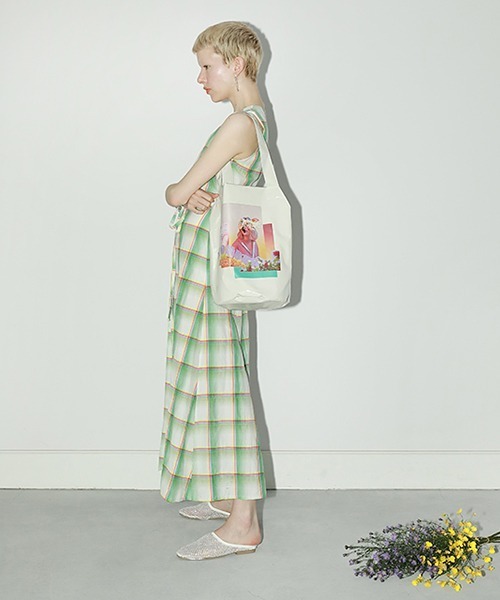 Casselini（キャセリーニ）の「コラージュトート（トートバッグ・レディース・アイボリー/カーキ/ラベンダー/シルバー・FREE）」の9枚目の写真