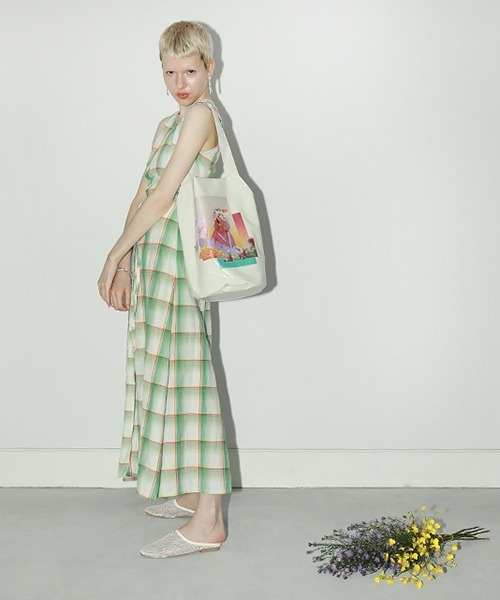 Casselini（キャセリーニ）の「コラージュトート（トートバッグ・レディース・アイボリー/カーキ/ラベンダー/シルバー・FREE）」の15枚目の写真