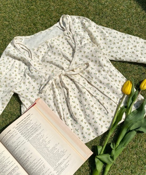 WC(ダブル シー)の「フラワーキャミカーデセット(アンサンブル・レディース・ホワイト/サックスブルー/ピンク/イエロー・FREE)」の3枚目の写真