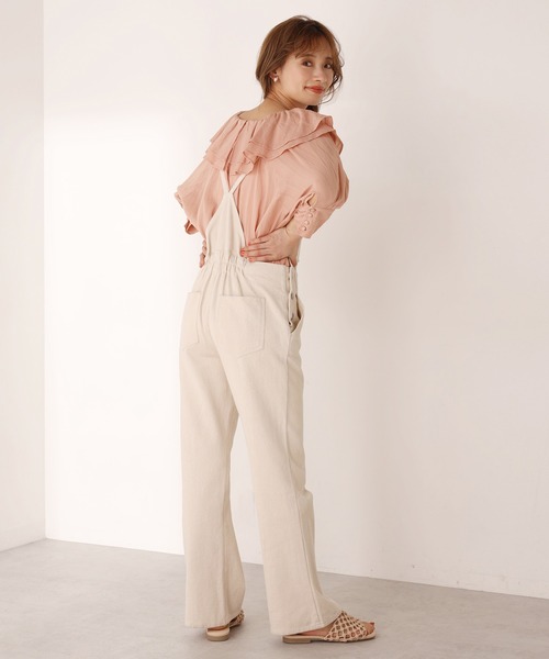 one after another NICE CLAUP（ワンアフターアナザーナイスクラップ）の「ラッフルフリルブラウス（シャツ/ブラウス・レディース・オフホワイト/ブラック/ブラック系その他/グリーン/コーラルピンク・FREE）」の19枚目の写真