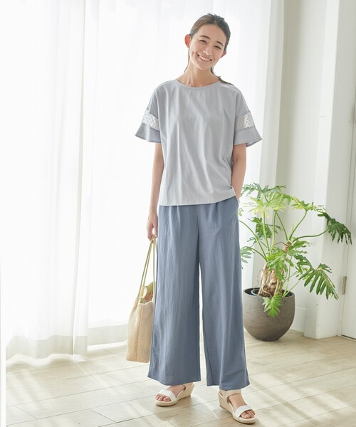 grove（グローブ）の「◆タックベルトコンビトート（トートバッグ・レディース・ホワイト系6/サックスブルー系7/ブラック/ライトグレー/イエロー系その他5・00）」の8枚目の写真