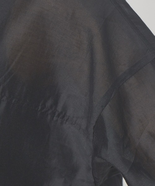 abahouse mavie（アバハウスマヴィ）の「【販売店舗限定】サイドリボンシアーショートシャツ（シャツ/ブラウス・レディース・ブラック/グレイッシュベージュ/ライム/ブルー・フリー）」の22枚目の写真