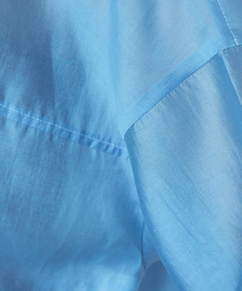 abahouse mavie（アバハウスマヴィ）の「【販売店舗限定】サイドリボンシアーショートシャツ（シャツ/ブラウス・レディース・ブラック/グレイッシュベージュ/ライム/ブルー・フリー）」の12枚目の写真