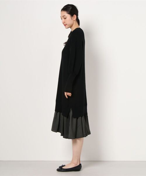 セール 異素材切り替えニットワンピース ワンピース ワンピース Nano Universe ナノユニバース のファッション