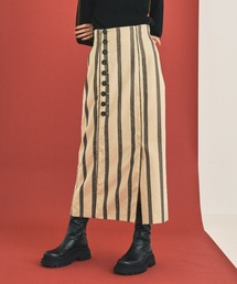 INella | 【INella(イネラ)】マルチストライプロングスカート(スカート)