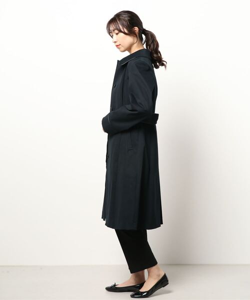 Dear Princess（ディアプリンセス）の「トリプルピーチ　コート（ステンカラーコート・レディース・ベージュ/ネイビー・SMALL/MEDIUM）」の3枚目の写真