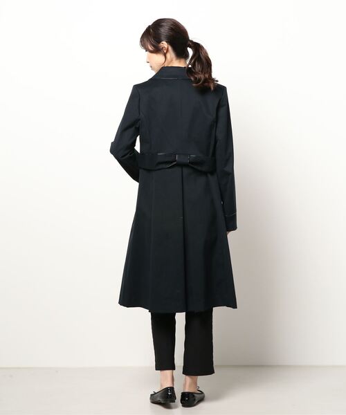 Dear Princess（ディアプリンセス）の「トリプルピーチ　コート（ステンカラーコート・レディース・ベージュ/ネイビー・SMALL/MEDIUM）」の4枚目の写真