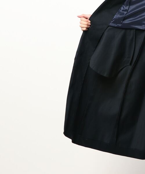 Dear Princess（ディアプリンセス）の「トリプルピーチ　コート（ステンカラーコート・レディース・ベージュ/ネイビー・SMALL/MEDIUM）」の5枚目の写真