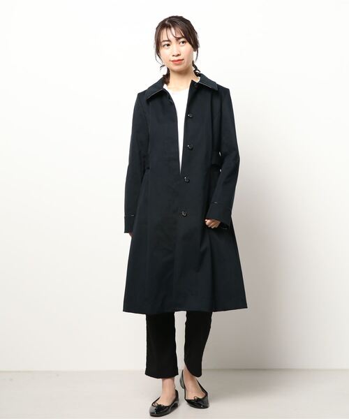 Dear Princess（ディアプリンセス）の「トリプルピーチ　コート（ステンカラーコート・レディース・ベージュ/ネイビー・SMALL/MEDIUM）」の7枚目の写真