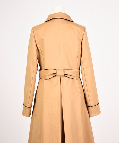 Dear Princess（ディアプリンセス）の「トリプルピーチ　コート（ステンカラーコート・レディース・ベージュ/ネイビー・SMALL/MEDIUM）」の22枚目の写真