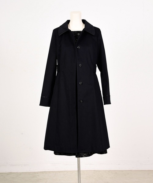 Dear Princess（ディアプリンセス）の「トリプルピーチ　コート（ステンカラーコート・レディース・ベージュ/ネイビー・SMALL/MEDIUM）」の20枚目の写真