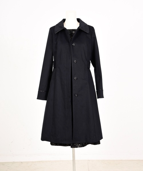 Dear Princess（ディアプリンセス）の「トリプルピーチ　コート（ステンカラーコート・レディース・ベージュ/ネイビー・SMALL/MEDIUM）」の19枚目の写真