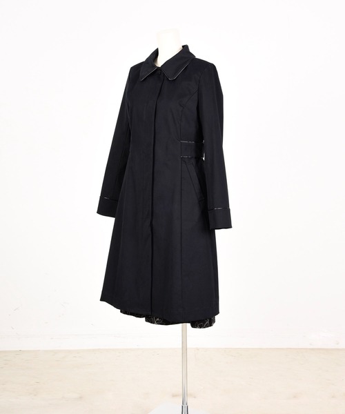 Dear Princess（ディアプリンセス）の「トリプルピーチ　コート（ステンカラーコート・レディース・ベージュ/ネイビー・SMALL/MEDIUM）」の12枚目の写真