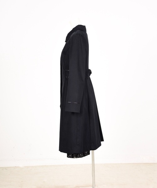 Dear Princess（ディアプリンセス）の「トリプルピーチ　コート（ステンカラーコート・レディース・ベージュ/ネイビー・SMALL/MEDIUM）」の11枚目の写真