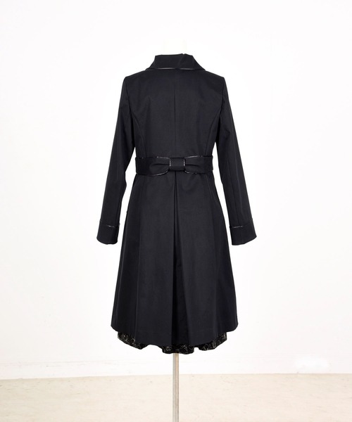 Dear Princess（ディアプリンセス）の「トリプルピーチ　コート（ステンカラーコート・レディース・ベージュ/ネイビー・SMALL/MEDIUM）」の10枚目の写真