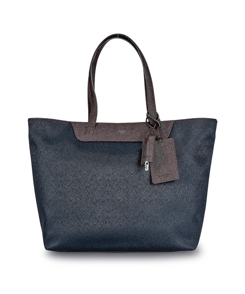 PELLE MORBIDA(ペッレモルビダ)の「CAPITANO(キャピターノ)ナイロン×レザー トートバッグ-CA113(トートバッグ・メンズ・ブラック/チャコールグレー/ネイビー/ダークブラウン・FREE)」の3枚目の写真
