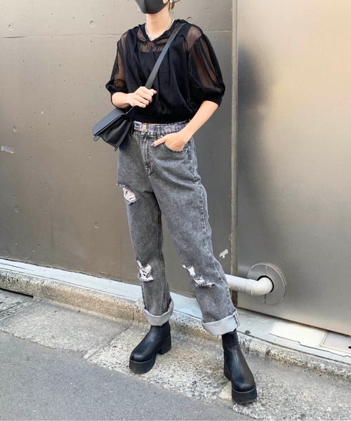 RASVOA（ラスボア）の「フェイクレザーグレースショルダーＢＡＧ（ショルダーバッグ・レディース・ブラック/オフホワイト・FREE）」の16枚目の写真