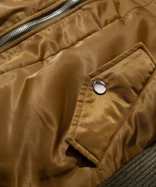 glamb（グラム）の「Reversible multi MA-1 / リバーシブルマルチエムエーワン（MA-1・メンズ・カーキ/ブラック/ネイビー・M/S/L）」の11枚目の写真