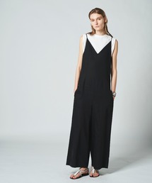 リネンミックスキャミオールインワン