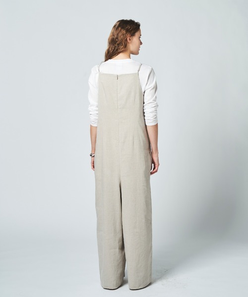 N.O.R.C（ノーク）の「リネンミックスキャミオールインワン（ワンピース・レディース・ブラック/サンドベージュ・S/M）」の15枚目の写真