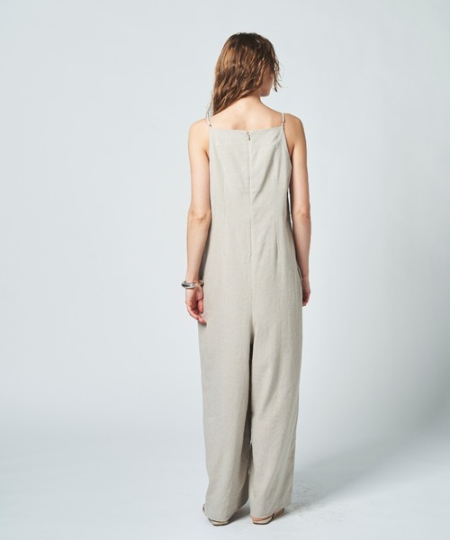 N.O.R.C（ノーク）の「リネンミックスキャミオールインワン（ワンピース・レディース・ブラック/サンドベージュ・S/M）」の21枚目の写真