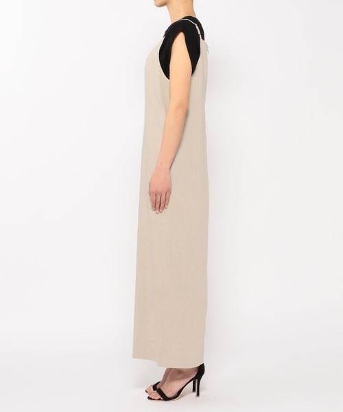 N.O.R.C（ノーク）の「リネンミックスキャミオールインワン（ワンピース・レディース・ブラック/サンドベージュ・S/M）」の17枚目の写真