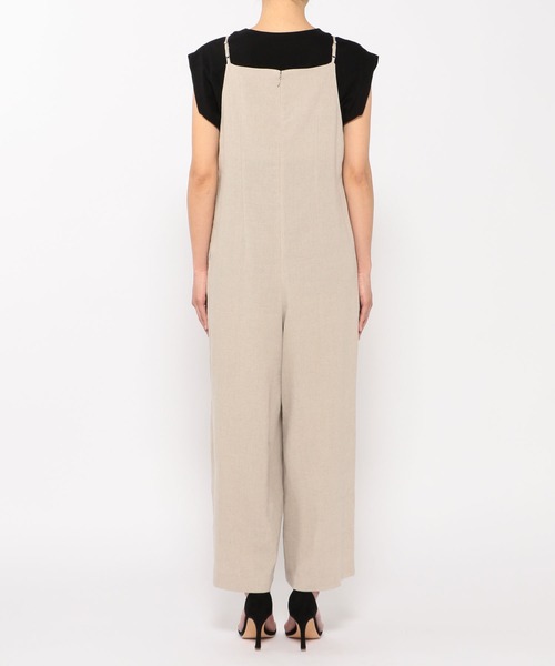 N.O.R.C（ノーク）の「リネンミックスキャミオールインワン（ワンピース・レディース・ブラック/サンドベージュ・S/M）」の12枚目の写真