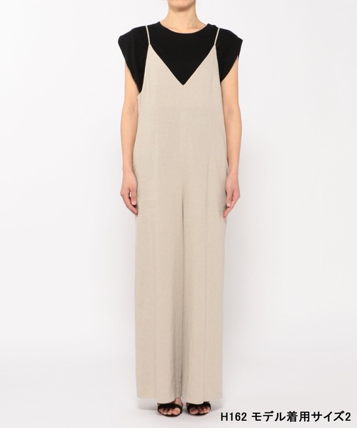 N.O.R.C（ノーク）の「リネンミックスキャミオールインワン（ワンピース・レディース・ブラック/サンドベージュ・S/M）」の20枚目の写真