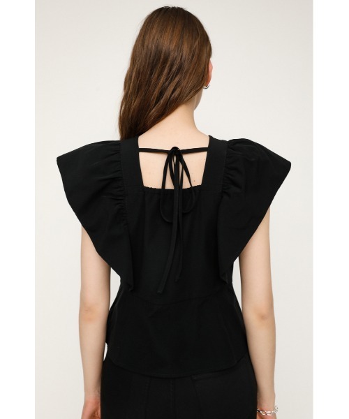 SLY（スライ）の「V/N FRILL TOPS Vネック フリル トップス