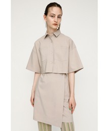 CUT OUT/SH OP シャツ ワンピース