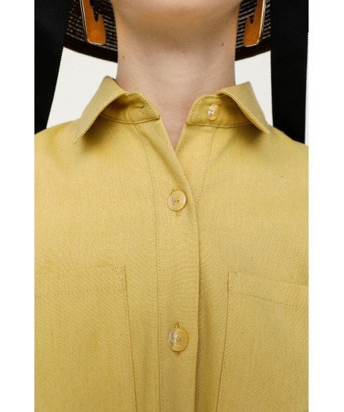 SLY（スライ）の「CUT OUT/SH OP シャツ ワンピース（ワンピース・レディース・ブラック/イエロー/ベージュ・1/2）」の16枚目の写真
