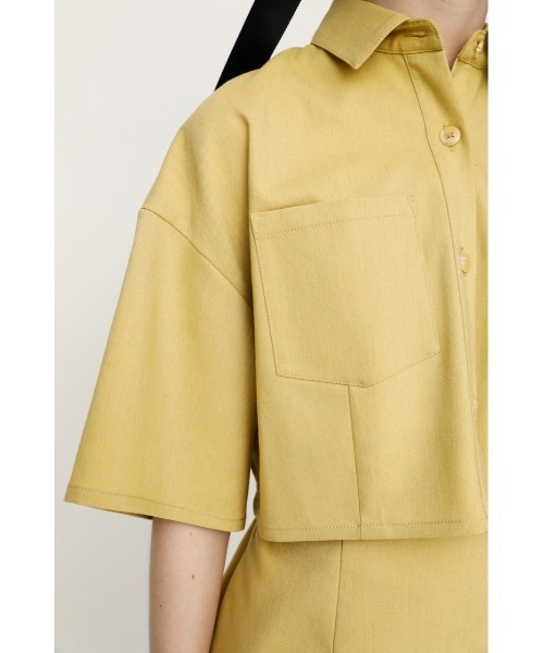 SLY（スライ）の「CUT OUT/SH OP シャツ ワンピース（ワンピース・レディース・ブラック/イエロー/ベージュ・1/2）」の21枚目の写真