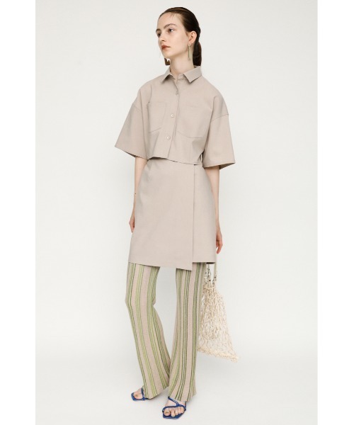 SLY（スライ）の「CUT OUT/SH OP シャツ ワンピース（ワンピース・レディース・ブラック/イエロー/ベージュ・1/2）」の12枚目の写真