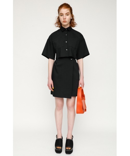 SLY（スライ）の「CUT OUT/SH OP シャツ ワンピース（ワンピース・レディース・ブラック/イエロー/ベージュ・1/2）」の14枚目の写真