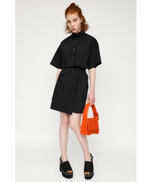 SLY（スライ）の「CUT OUT/SH OP シャツ ワンピース（ワンピース・レディース・ブラック/イエロー/ベージュ・1/2）」の19枚目の写真