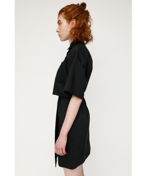 SLY（スライ）の「CUT OUT/SH OP シャツ ワンピース（ワンピース・レディース・ブラック/イエロー/ベージュ・1/2）」の9枚目の写真