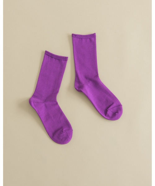 manana suerte（マニャーナスエルテ）の「プレーンソックス（ソックス/靴下・レディース・カーキ/ブラウン/パープル/ブラック/レッド/ホワイト/グリーン・FREE）」の6枚目の写真