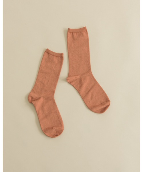 manana suerte（マニャーナスエルテ）の「プレーンソックス（ソックス/靴下・レディース・カーキ/ブラウン/パープル/ブラック/レッド/ホワイト/グリーン・FREE）」の3枚目の写真