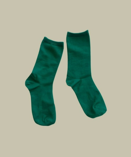 manana suerte（マニャーナスエルテ）の「プレーンソックス（ソックス/靴下・レディース・カーキ/ブラウン/パープル/ブラック/レッド/ホワイト/グリーン・FREE）」の5枚目の写真