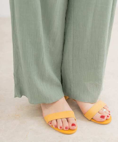 ITEMS URBANRESEARCH（アイテムズ アーバンリサーチ）の「ヨウリュウイージーパンツ（その他パンツ・レディース・ブラック/ベージュ/グリーン・FREE）」の7枚目の写真