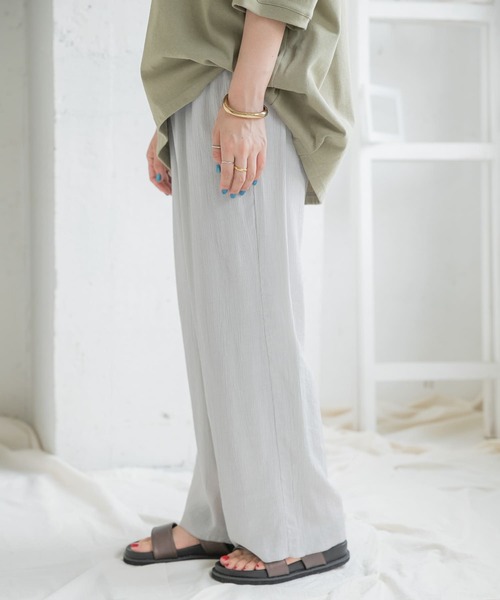 ITEMS URBANRESEARCH（アイテムズ アーバンリサーチ）の「ヨウリュウイージーパンツ（その他パンツ・レディース・ブラック/ベージュ/グリーン・FREE）」の10枚目の写真