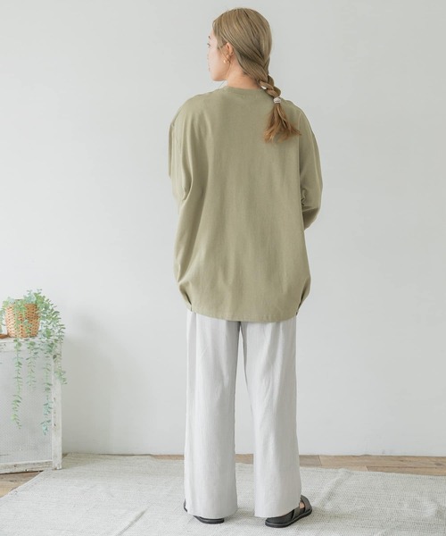 ITEMS URBANRESEARCH（アイテムズ アーバンリサーチ）の「ヨウリュウイージーパンツ（その他パンツ・レディース・ブラック/ベージュ/グリーン・FREE）」の13枚目の写真