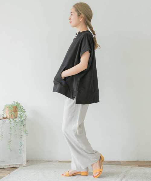 ITEMS URBANRESEARCH（アイテムズ アーバンリサーチ）の「ヨウリュウイージーパンツ（その他パンツ・レディース・ブラック/ベージュ/グリーン・FREE）」の15枚目の写真