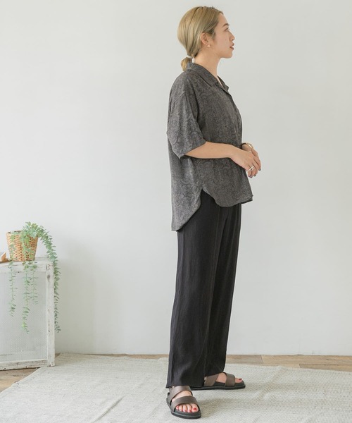 ITEMS URBANRESEARCH（アイテムズ アーバンリサーチ）の「ヨウリュウイージーパンツ（その他パンツ・レディース・ブラック/ベージュ/グリーン・FREE）」の20枚目の写真