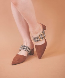 31 Sons de mode | チェックベルトミュール(その他シューズ)