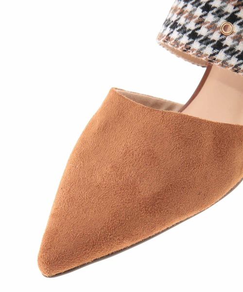 31 Sons de mode(トランテアン ソン ドゥ モード)の「チェックベルトミュール(その他シューズ・レディース・ブラック/キャメル/ボルドー・24.5/23.5/22.5)」の10枚目の写真