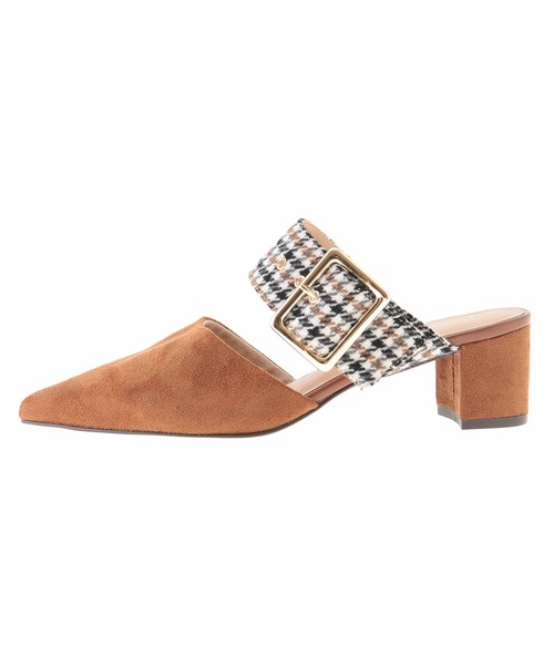 31 Sons de mode(トランテアン ソン ドゥ モード)の「チェックベルトミュール(その他シューズ・レディース・ブラック/キャメル/ボルドー・24.5/23.5/22.5)」の13枚目の写真