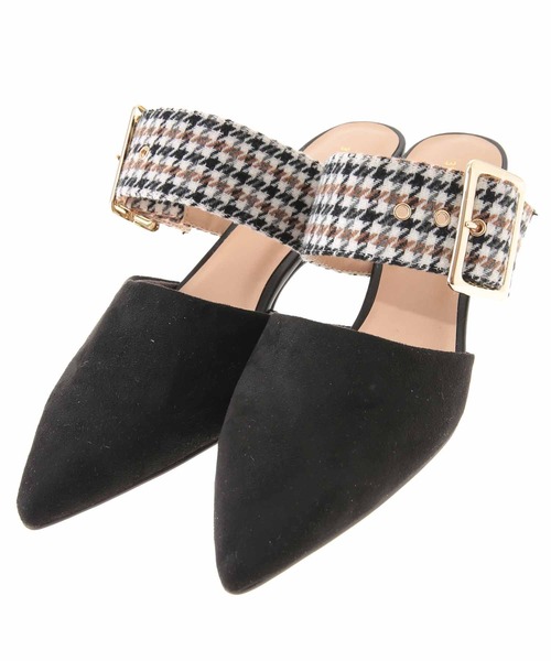 31 Sons de mode(トランテアン ソン ドゥ モード)の「チェックベルトミュール(その他シューズ・レディース・ブラック/キャメル/ボルドー・24.5/23.5/22.5)」の22枚目の写真