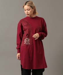 AVIREX | レイヤードスタイルミリタリーワンピース/ LAYERED STYLE MILITARY ONEPIECE(ワンピース)